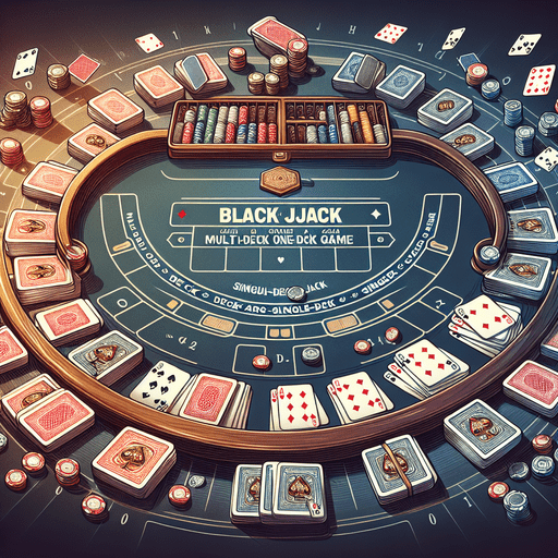 블랙잭의 세계: 멀티덱 vs. 싱글덱, 게임 전략의 결정적 차이!
